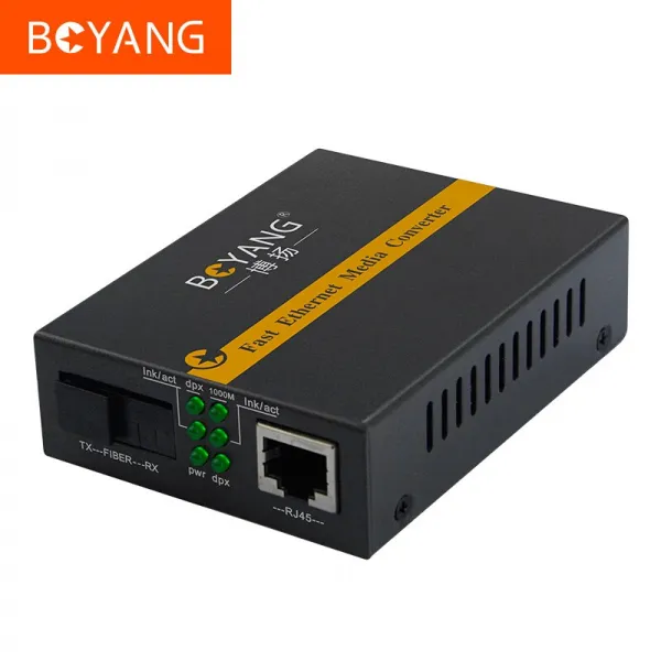 널리 알려지다 BOYANG BYWF213B 백조 단일 모델 광섬유 트랜시버 반들 바꿔 기물상, 기가 바이트다 아웃