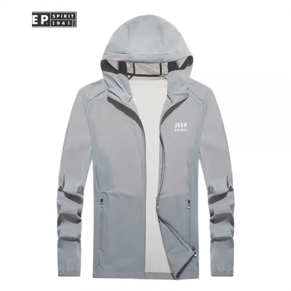 지프 자외선 차단 복 남자 여름 2020 여름 얇 은 통기 성 피부 재킷 남자 코트 선 케 어 남 연 그레이 3xl