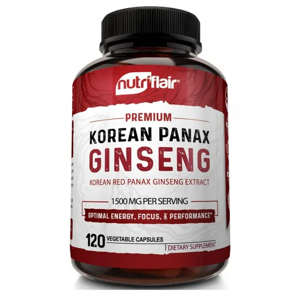 NutriFlair 뉴트라플레어 고려 홍삼 농축액 1500mg 120캡슐, 1개