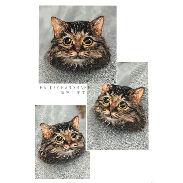차량용냉장고 자재화 고양이 냉장고 스티커맞춤제작 애완동물 두상 기념 선물 패브릭인형 가비 전원, T03-냉장고 차량스티커 적재량 용타입