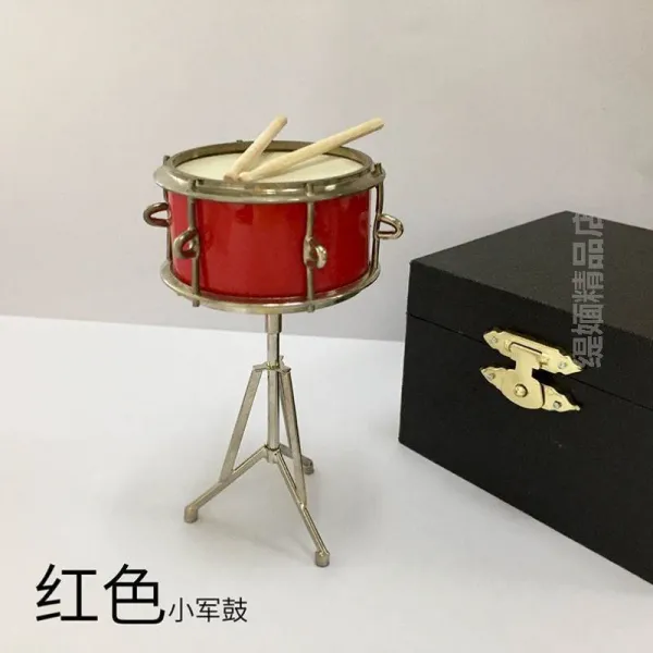 미니 도금 마이크 모형 타악기 북 음계확정 고목 악기핸드 오르간, T01-큰소리 통무 지지대6x2cm상자를 맞추다