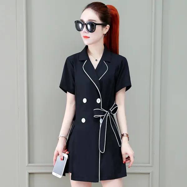 여장년 여름 정장 유행 날씬해 보이고 향긋한 풍설방적