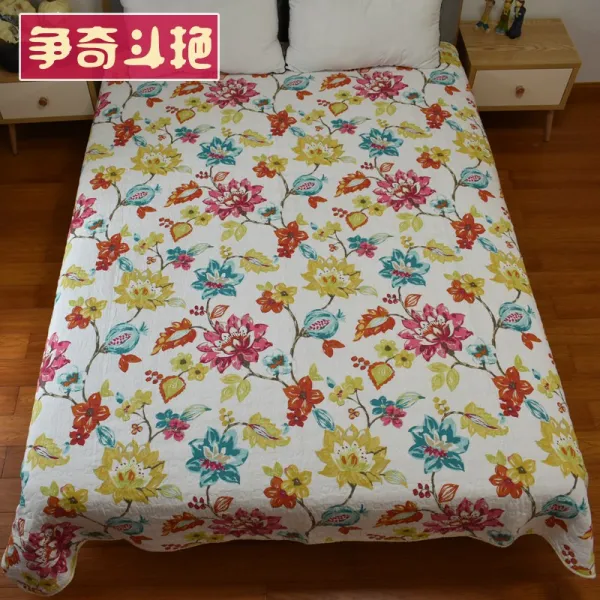 스프레드 순면 두께추가침대 1.8미터 이불 더블 면패딩 침대덮개 1.5미터 다다미, C01-210x230+5cm