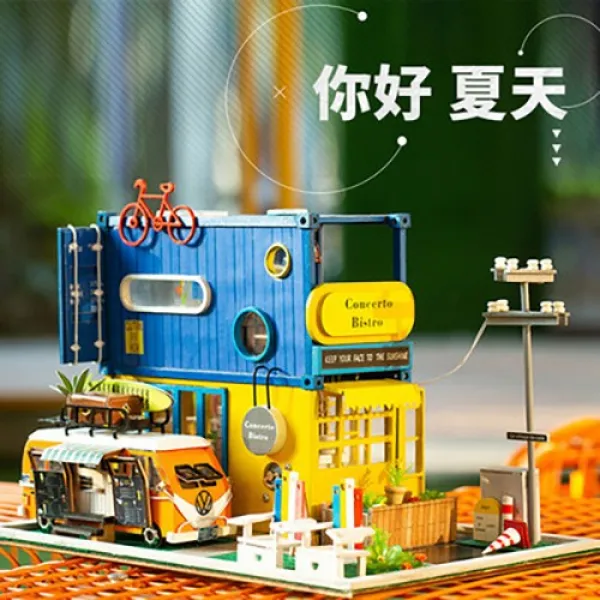 상세페이지 참조 몰입되는 퍼즐 창의력 입체퍼즐 DIY 하우스 스마트 3d 어린, 1개, 13 F128 중국 여인숙