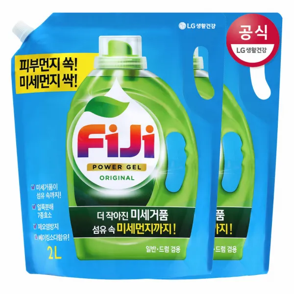 [신세계TV쇼핑]피지 파워젤 오리지널 일드겸용 세탁세제 리필 2L x2개, 2