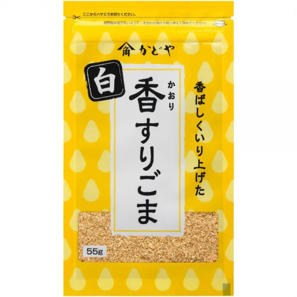 かどや 香（かおり）すりごま　白 55g×10個 카 도야 향 (향기) 깨소금 흰색 55g × 10 개, 1