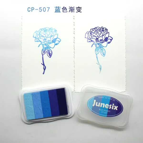 스탬프 CP/SR고무도장 지우개 도장 점차변화 인쇄받침대, 기본, T13-CP-507블루 점차변화
