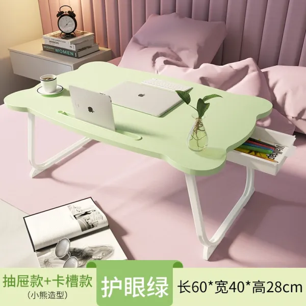 침대 작은 테이블 컴퓨터 책상 간단한 기숙사 대학생 상단 이층 책상 베이 창 침실 앉아, 업그레이드 된 곰 영주권 + 서랍 보증 2 년
