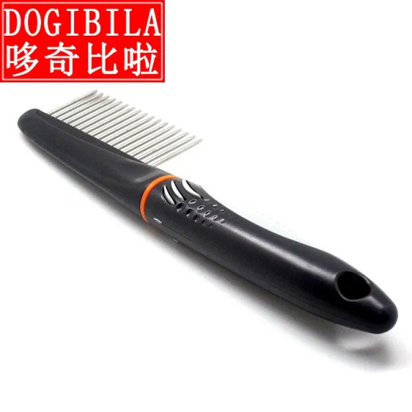 패션 Aveva 애완 동물 긴 거친 머리 빗 고양이와 개 내구성 환경 보호 화장품 간호 빗 애완 동물 기사 Black M