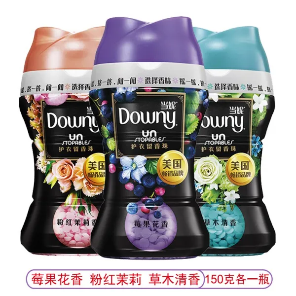 DOWNY더니 피그 앤 더 빨래함 구슬 스테이플 향 맛 옷섬유 유연제다 세제 150G3 보틀, 450g, 곰팡내 150g 분홍 재스민향 150