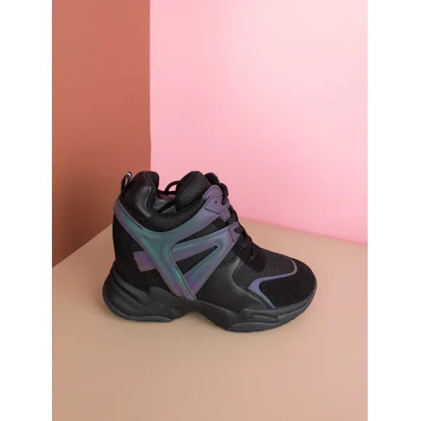 웨지힐 퓨어오리지널 흰색슈즈 운동화 키높이 10cm통굽 아버지신발 여성 Dad Shoes