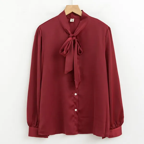 유유함 바람이 불어오다 조안 일기 여성 긴 소매 봄 가을 룩 와이셔츠 와이드 루즈핏 이너 상의