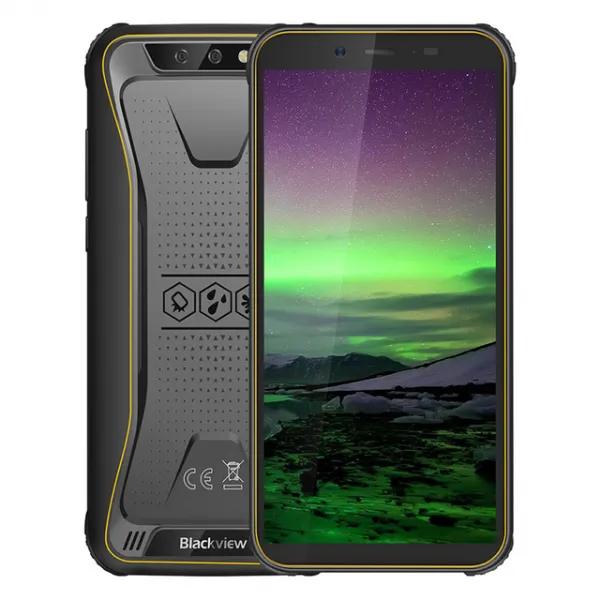 Blackview BV5500 인조 인간 8.1 IP68는 Smartphone 5.5 인치 IPS 18 : 9 HD + 8.0MP 사진기 이동 전화 GPS, 01 Yellow_01 Standard bundle_01 China