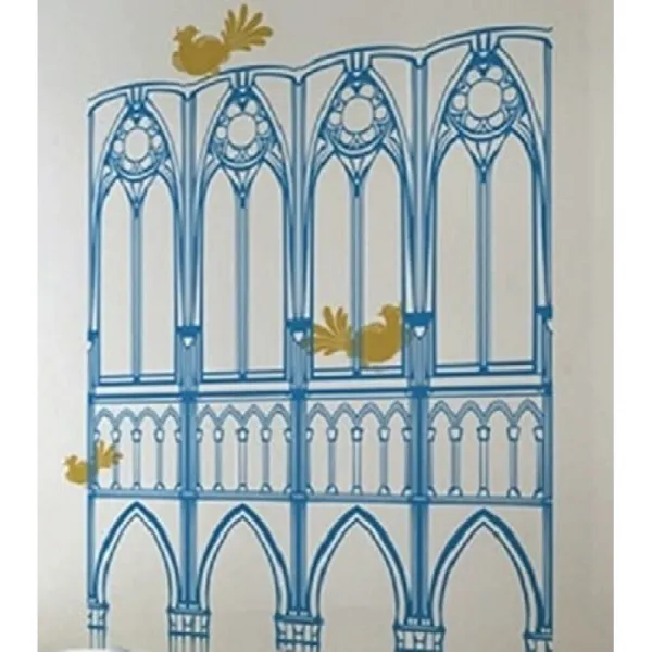 BLIK 벽 스티커 미드 세기 고딕 알바 / 골드 BL-SCAD-CG, 단일상품