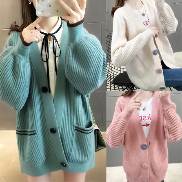 새로본 T350~t341 울 가을가디건 니트여성여자기본가디건