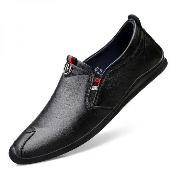 캐쥬얼로퍼화 캐쥬얼로퍼스타일 모카신 남자 슈즈 밑창 개성 특색 에스닉 무드 밑바탕 송아지 가죽 층 와이드 비지니스