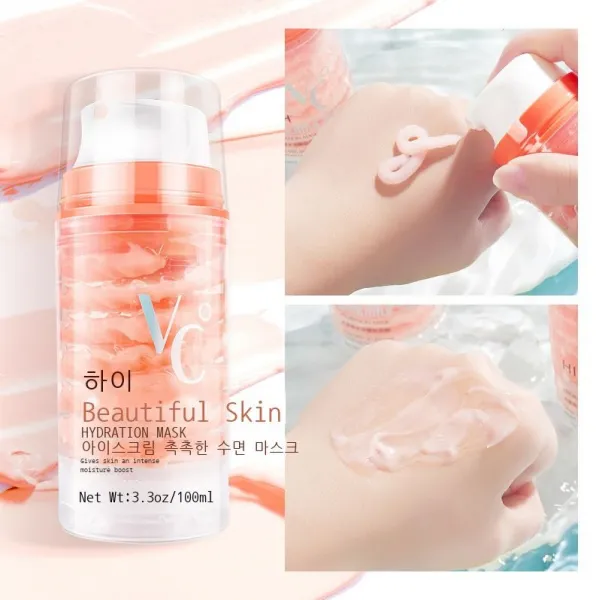 아이스크림 수면팩 즉석 촉촉하다 밤새다 응급 수분 보습 바르다 팩, default