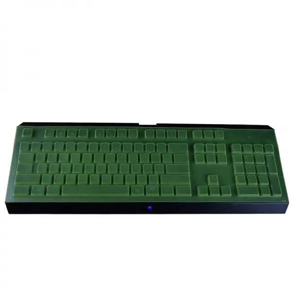 컴윙 뇌사 RAZER 이각 티끌 거미 테이블 탑 무기 키보드보호필름 완전히 덮다 실리콘 방수 먼지방지 커버, 1, 투명 채황