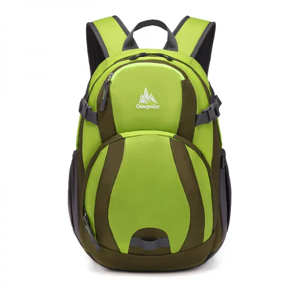 원폴라 극지 아웃도어 백팩 초경량 비 방지 백팩 여성 20L 여행 방수 양 어깨등산 바오차오 초경량 부담경감 초등학생 가방과록, 단일상품