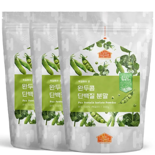 닥터비옴 프리미엄 완두 단백질 파우더 300g x 3개, 1세트