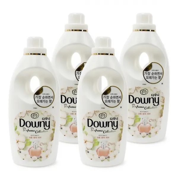 다우니 초고농축 퍼퓸 섬유유연제 보타니스 코튼 1l X4개 없음 상세설명 참조