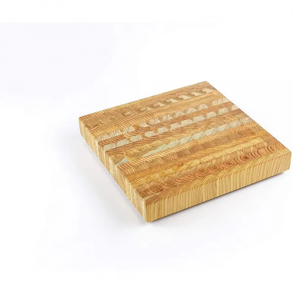 Lw Handmade Larch Wood Canada 요리 전문 요리사 및 홈 이사회 손수 낙엽송 나무 캐나다 종료 곡물 광장 상세페이지참조