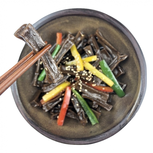  한둘 무형문화유산 명인 국산 도토리 건조묵 말랭이 100g X 4팩 4개