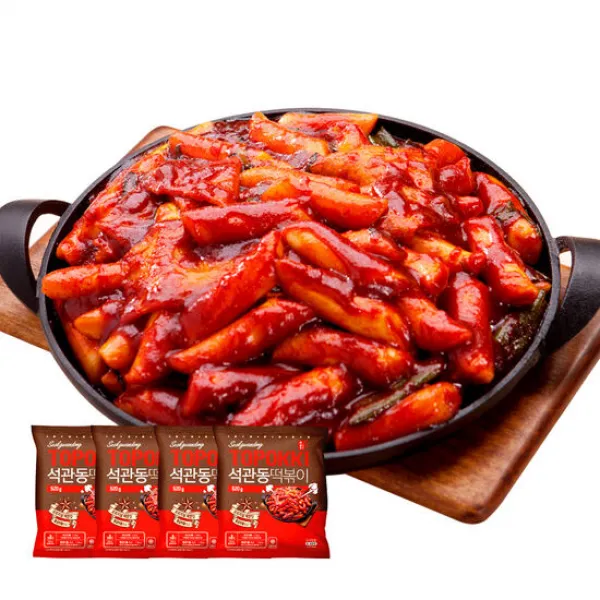 석관동떡볶이 오리지날맛 4팩, 1세트