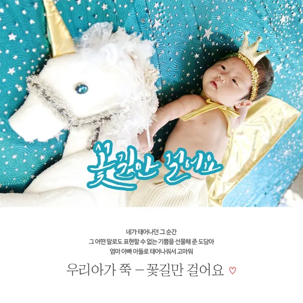 [이벤트버스] 꽃길만걸어요 B286 출산축하현수막 득남득녀 아내 와이프 며느리선물