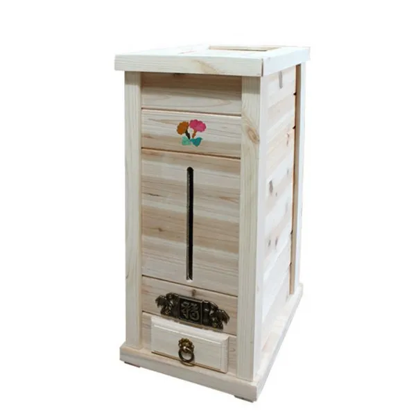 명군댁[편백나무 원목뒤주 20KG 쌀통 쌀보관함 쌀독]거실가구