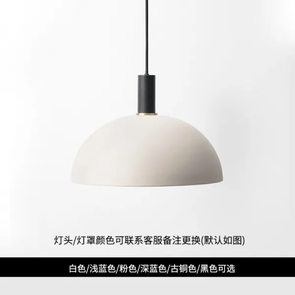 HEYAN 북유럽 미니멀 조명 샹들리에 덴마크 로프트 스타일 바 카운터 레스토랑 테이블, D 짧은 램프 홀더 검정 + 흰색 (다른 색상은 언급 할 수 있음)