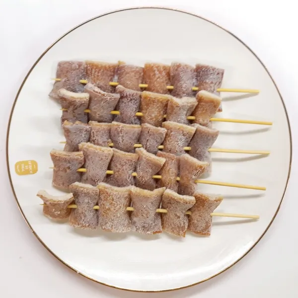 돼지껍데기꼬치(45gx10)X25/염통꼬치/돼지꼬치/간편식, 1