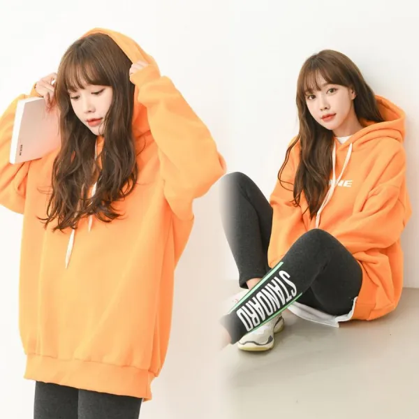 chicme 시크미 여성 양기모 원 후드 티셔츠 후드티