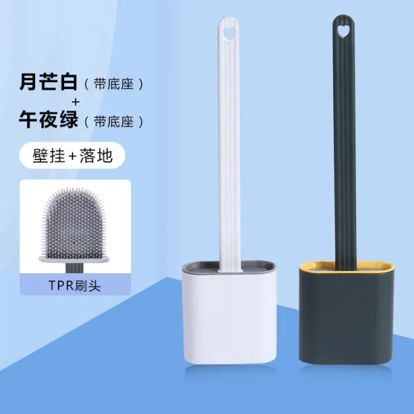 융성프라자 가정용실리콘솔 개구리 풀 세척솔 계림 청결 변기 멀티 무 데드앵글 화장실 긴 자루 슬드거치대 양식 자정 그린 _달무리