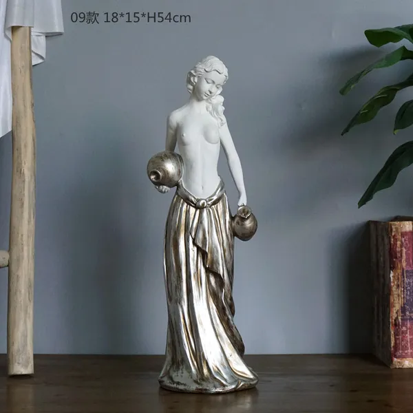 북유럽 복고풍 두꺼비 소녀 정원 장식 인형 데코 인테리어 9