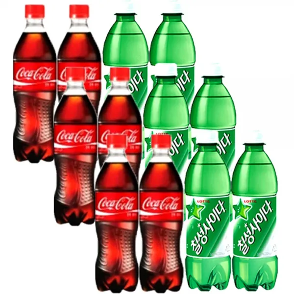 (업소용) 코카콜라500ml 6P+칠성사이다500ml 6P, 12개, 500ml