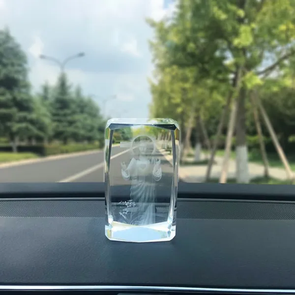 기독교용품 십자가 장식품 소품 예수님 기독교 천주교 자동차 인테리어 차안 흔들시계 에반게리온 선물 용품 T07 예수님 선교 화이트크리스털 빅사이즈 