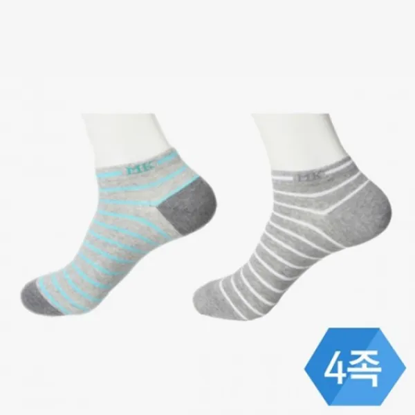  Dori샵 면100% 신사 횡단링글 스니커즈 양말_4족 특허
