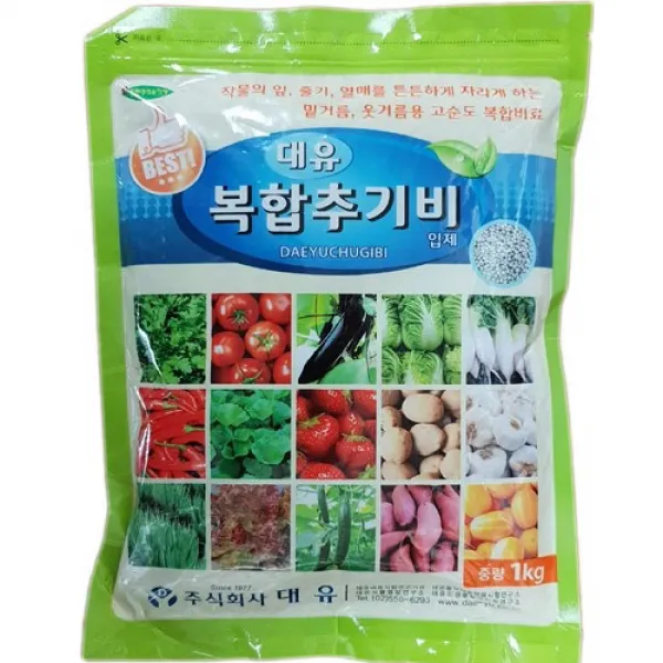 대유 [농사넷]소포장 복합 영양공급 필수 복합비료 복합추기비 1kg
