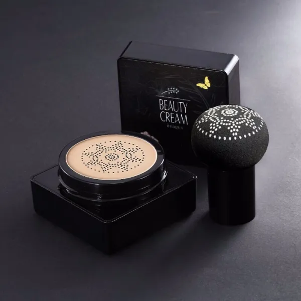이미지 예쁜 쿠션 작은 버섯 비비크림 네이처 커버링 실크 보습 차질 오래 지속되고 밝은 피부톤 방수망 레드 동종 cc 크림 리퀴드 파운