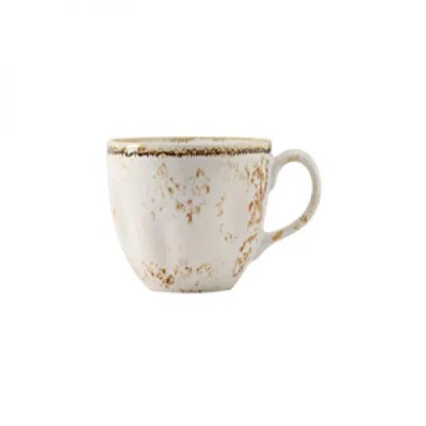 Tuxton GGA-083 Artisan Geode Ceramic Cup 10.5 oz Agave White Tuxton GGA-083 숙련공 Geode 세라믹 컵 297.7g, nullSET