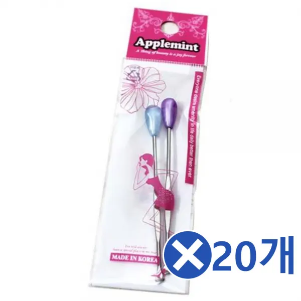 29 대화무역 / 2P세트 방울귀이개x20개-색상랜덤 귀후비게 귀청소 유아귀이개 귓밥청소 귀면봉 멸균면봉/귀이개