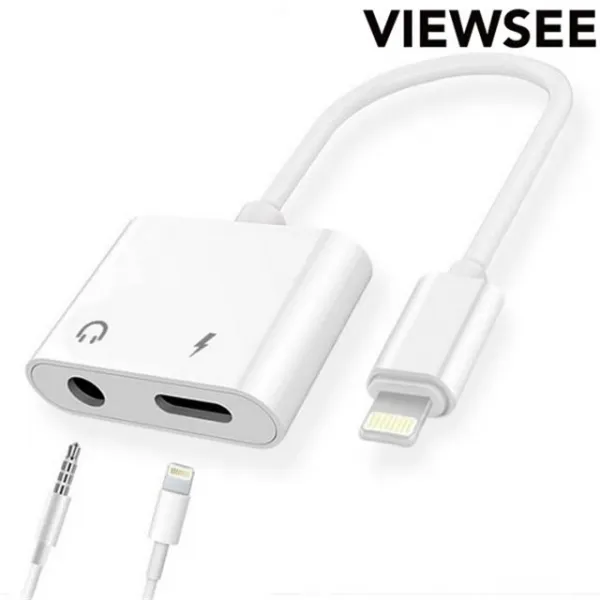 [천삼백케이] [뷰씨] 아이폰XS/맥스/XR/X/8/7 듀얼젠더 3.5파이 iOS12 지원, 듀얼젠더ㅣ3.5파이ㅣiOS12대응-화이트
