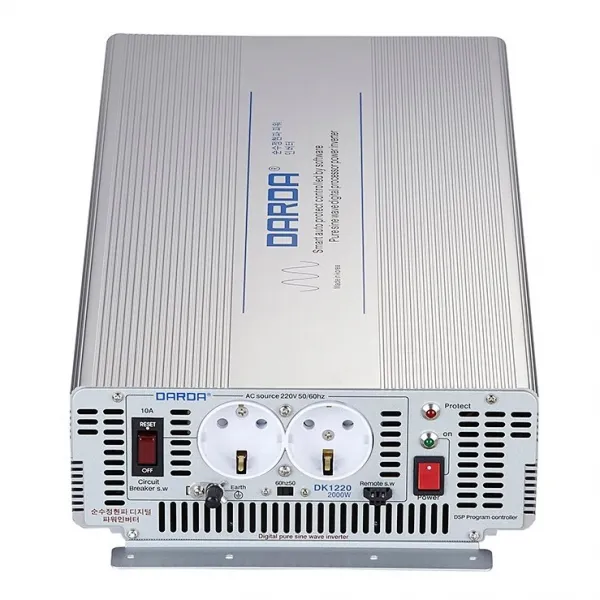 DARDA 차량용 순수 정현파 인버터 DK1230 배터리 DC 12V 3000W 3kw 다르다 피앤케이하이테크 국산정품 자동차용 3k 안전인증, 1개