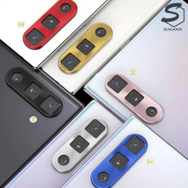 [바보사랑]갤럭시노트10 S10 A9프로 플러스 E 5G 휴대폰카메라 렌즈보호 필름 캡 메탈커버, 1개, 갤럭시노트10플러스/노트10플러스5G/scc901블랙