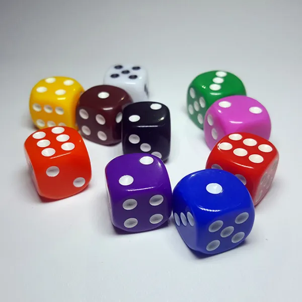 디자인블럭 아크릴 컬러 주사위 16mm, 보라