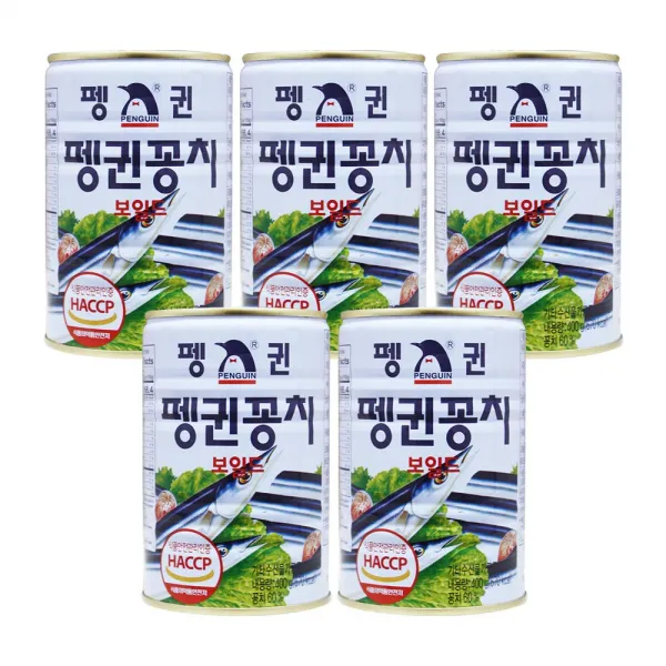 펭귄 꽁치통조림 400g x 5캔
