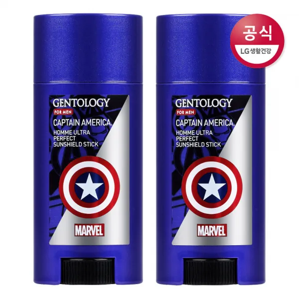 [신세계TV쇼핑]젠톨로지 캡틴아메리카 울트라퍼펙트 선스틱 10g x2개, 2