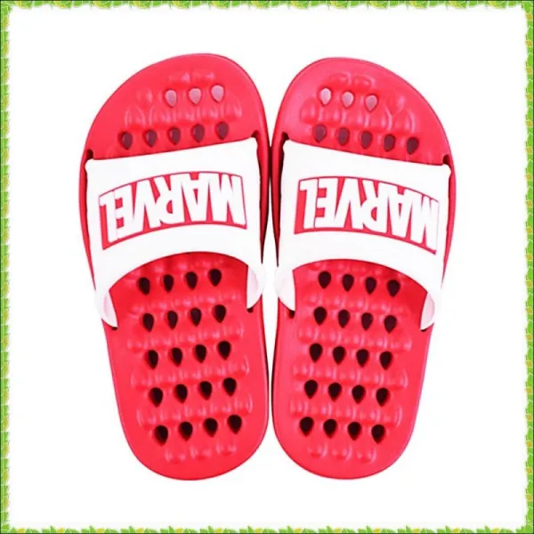 잔고 13개남음 원가이하판매 판매l위 한정판물량 마블 입체패드 아동 욕실화 로고 화이트 1