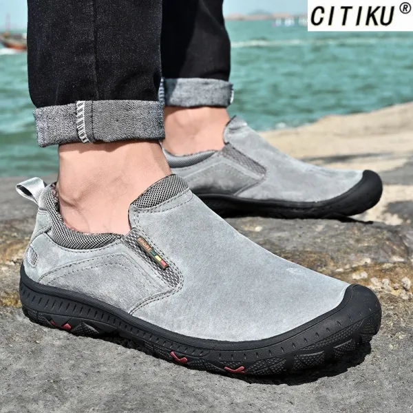CITIKU남자스웨이드로퍼 미끄럼 방지합니다남자등산화 남성드라이빙슈즈 남성트레킹화 240-290